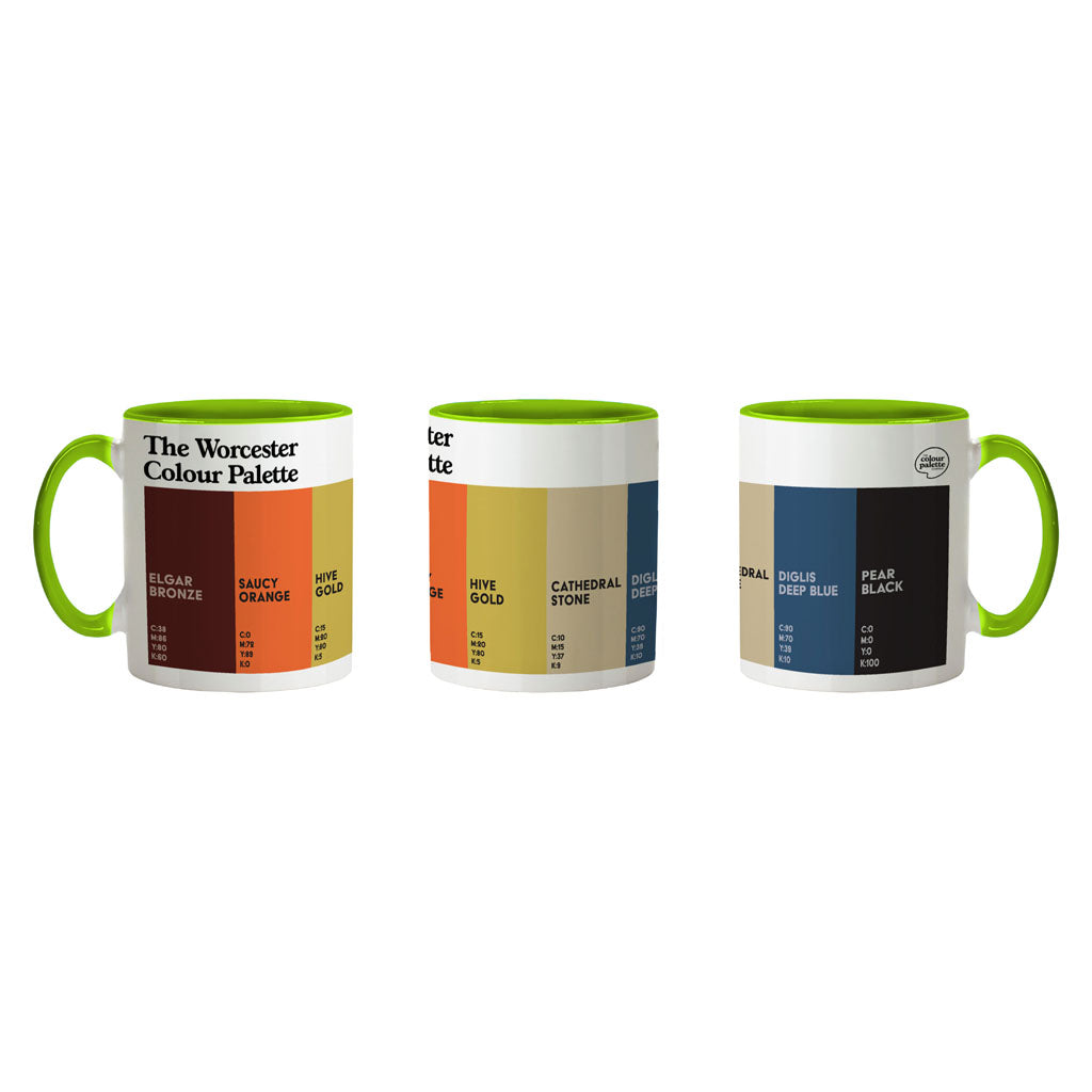 The Worcester Colour Palette Porcelain Mug