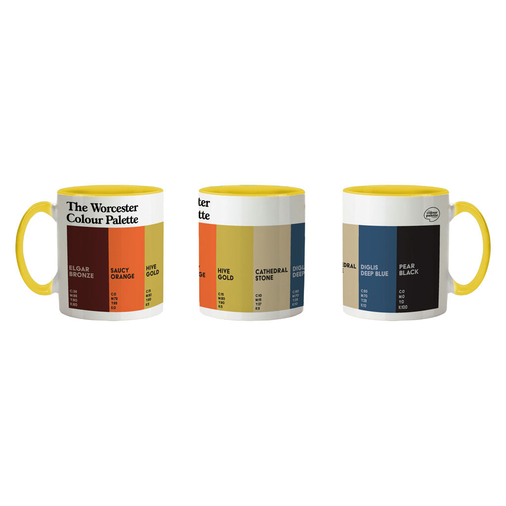 The Worcester Colour Palette Porcelain Mug