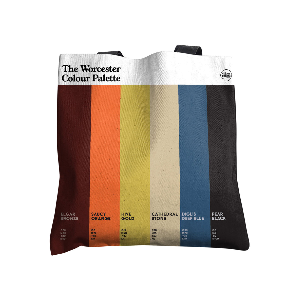 The Worcester Colour Palette Tote Bag