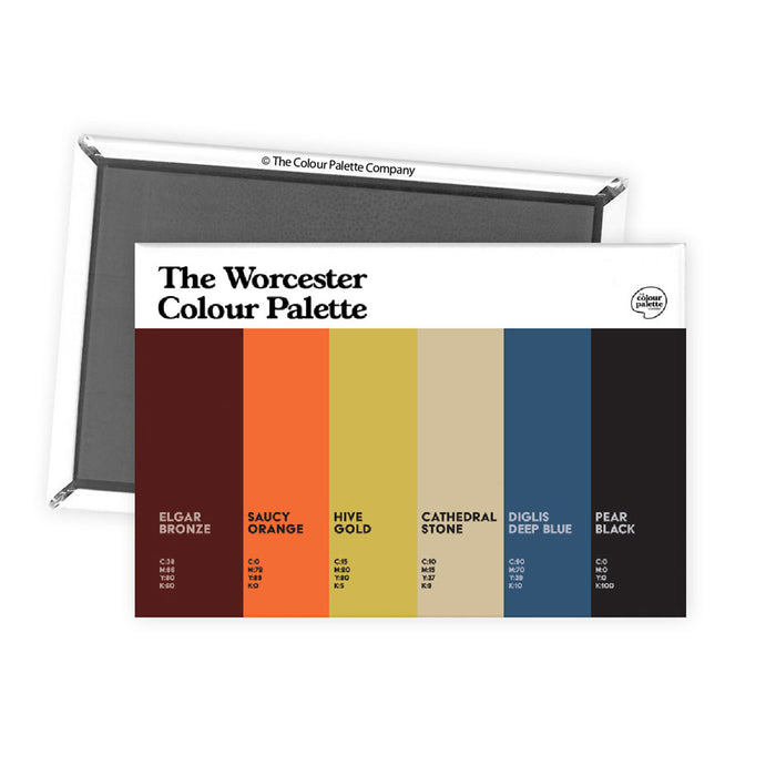 The Worcester Colour Palette Fridge Magnet