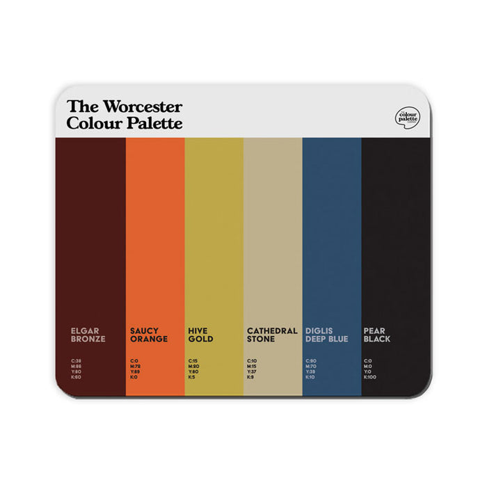 The Worcester Colour Palette Mouse Mat