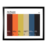 Worcester Art Print - Black Frame