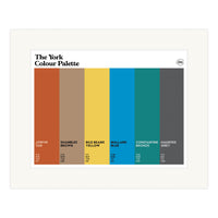 The York Colour Palette Mounted Art Print