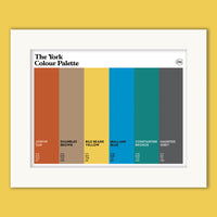 The York Colour Palette Mounted Art Print