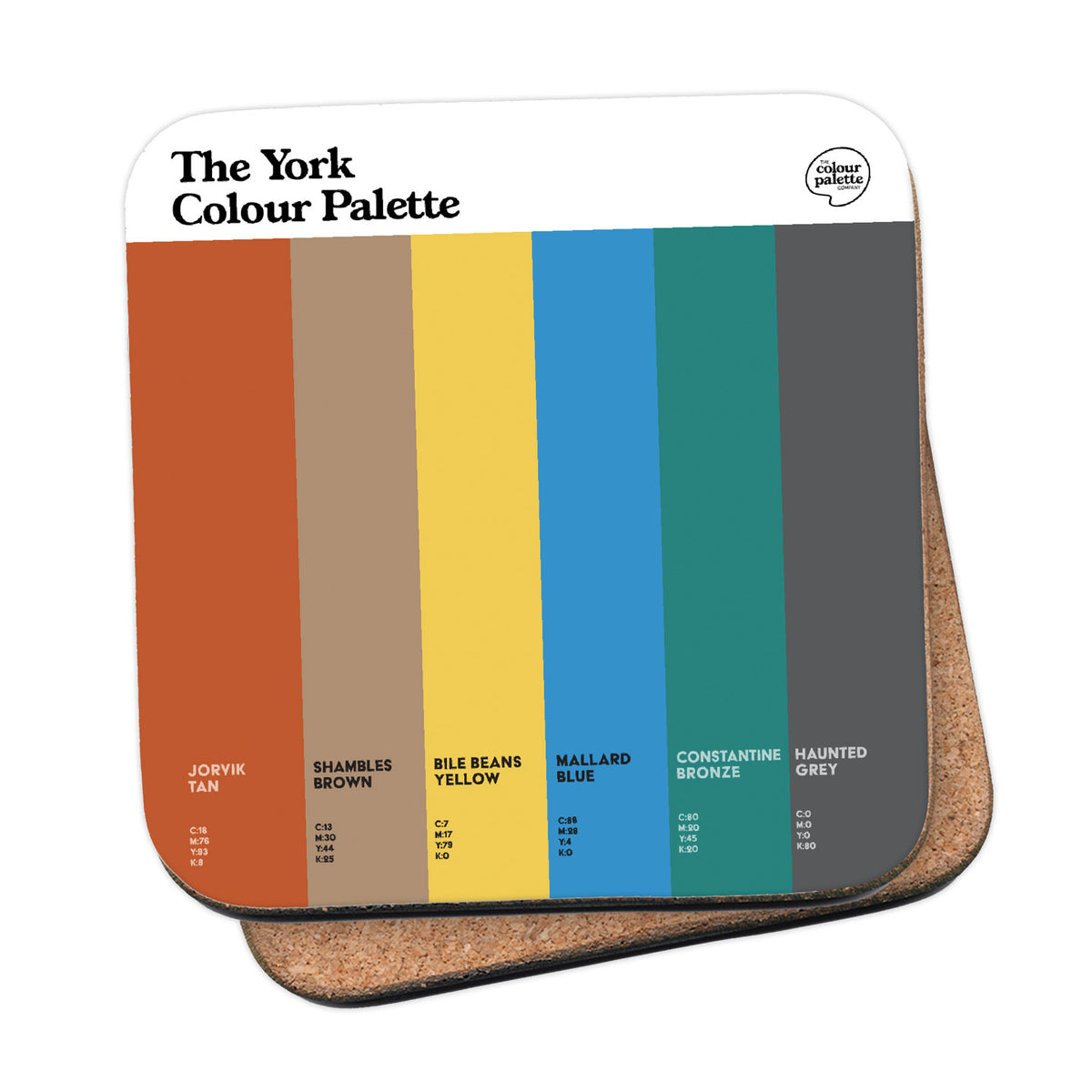 York Colour Palette Coaster Gift