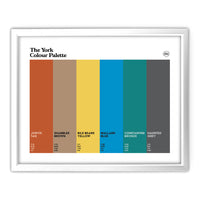York Art Print - White Frame