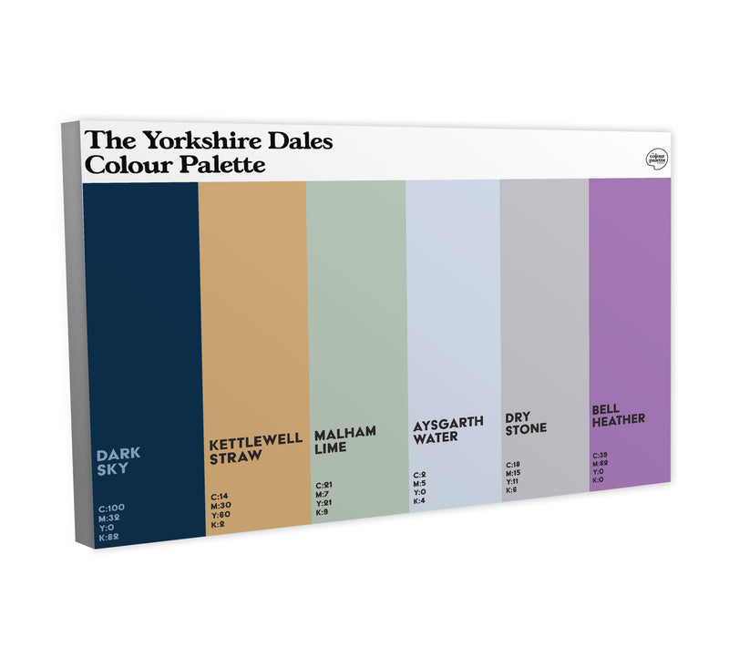 The Yorkshire Dales Colour Palette Canvas – The Colour Palette Company