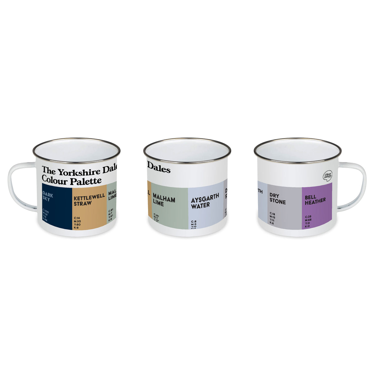 The Yorkshire Dales Colour Palette Enamel Mug