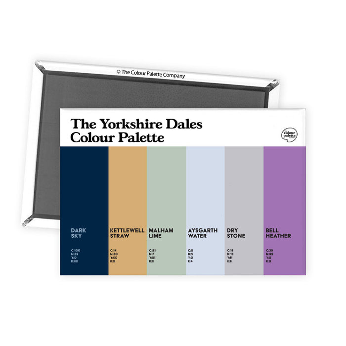 The Yorkshire Dales Colour Palette Fridge Magnet