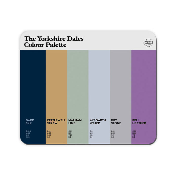 The Yorkshire Dales Colour Palette Mouse Mat
