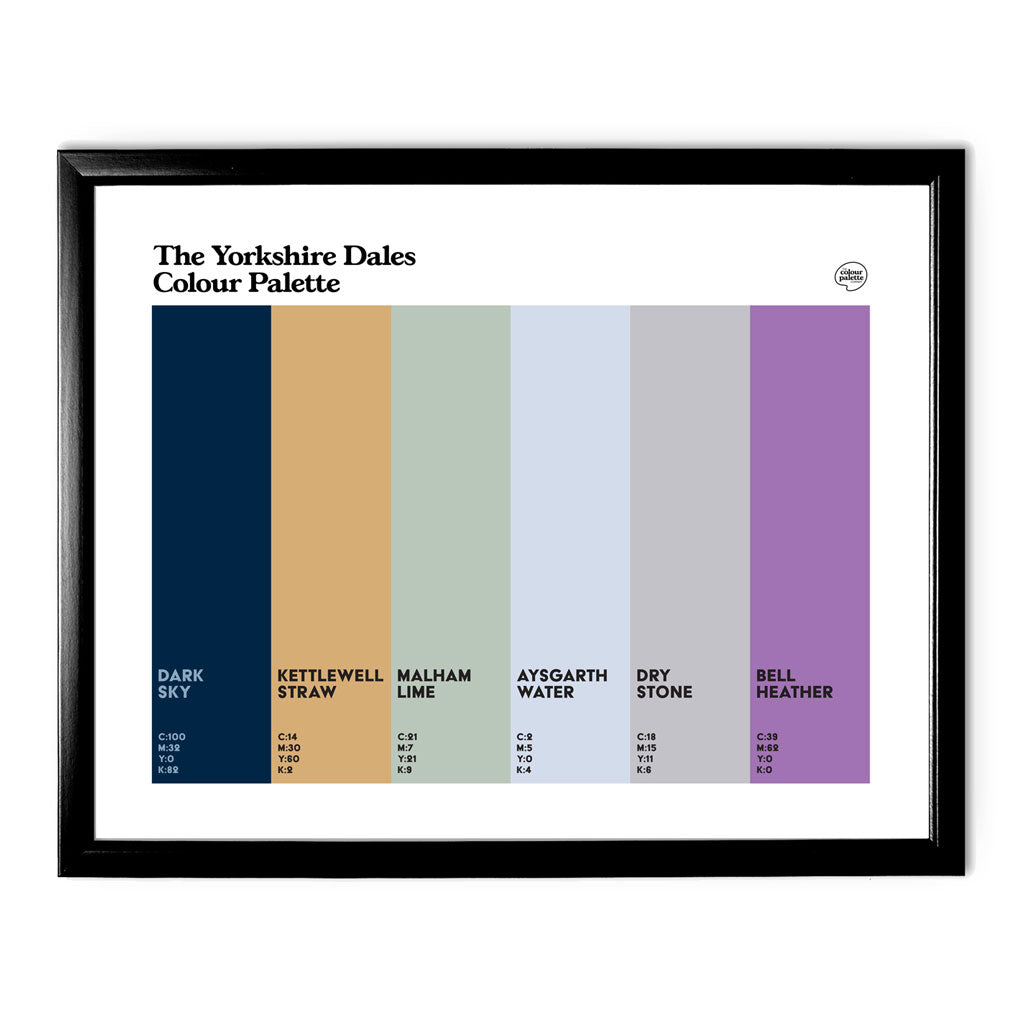 Yorkshire Dales Art Print - Black Frame