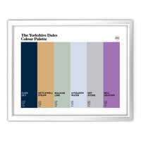 Yorkshire Dales Art Print - White Frame