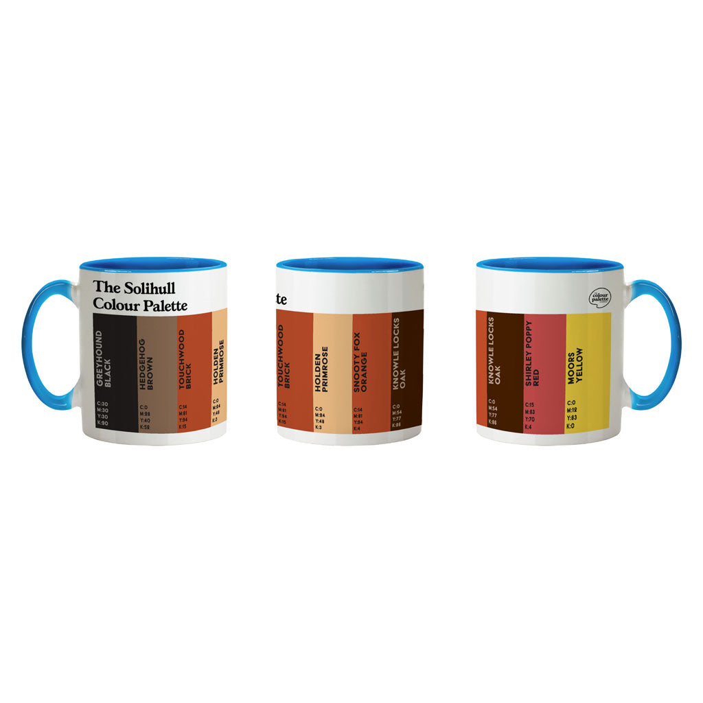The Solihull Colour Palette Porcelain Mug