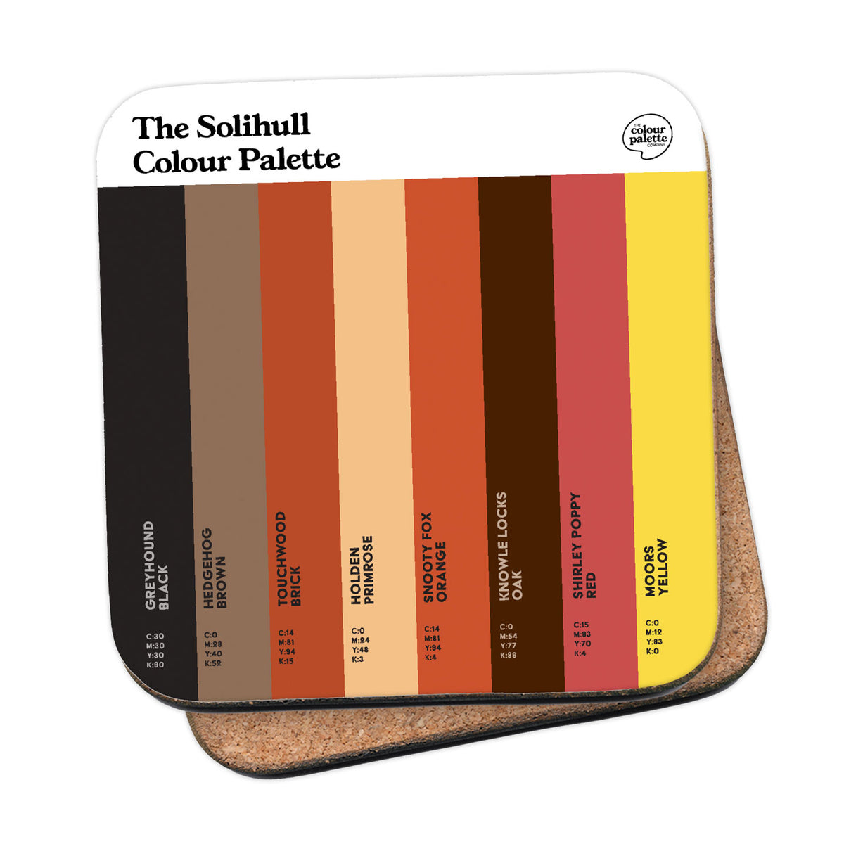 The Solihull Colour Palette Coaster