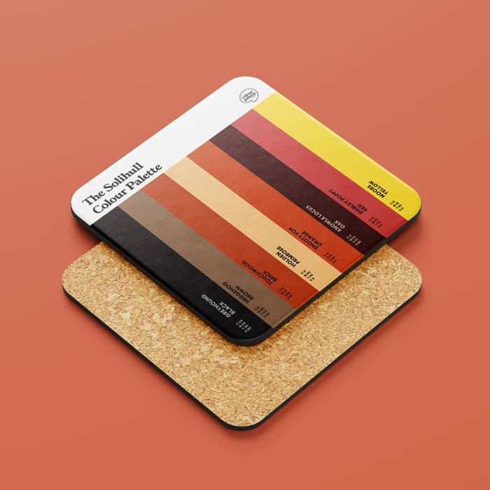 The Solihull Colour Palette Coaster
