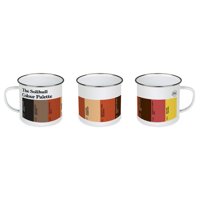 The Solihull Colour Palette Enamel Mug