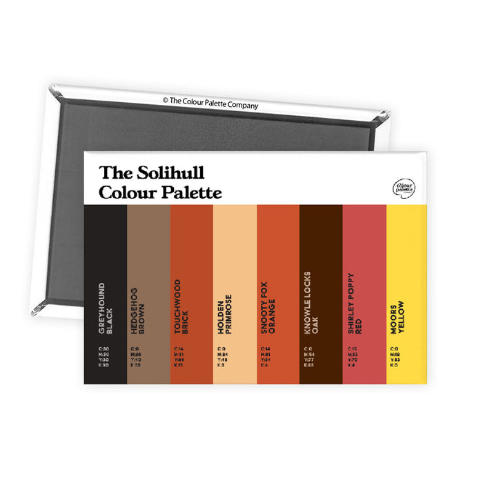 The Solihull Colour Palette Fridge Magnet