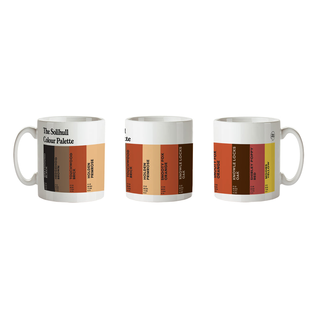 The Solihull Colour Palette Porcelain Mug