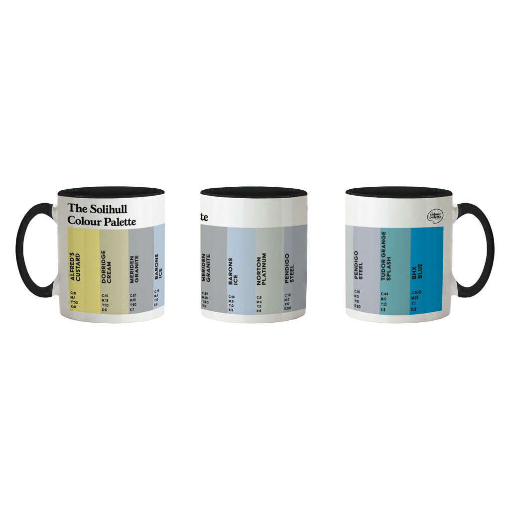 The Solihull Colour Palette Porcelain Mug