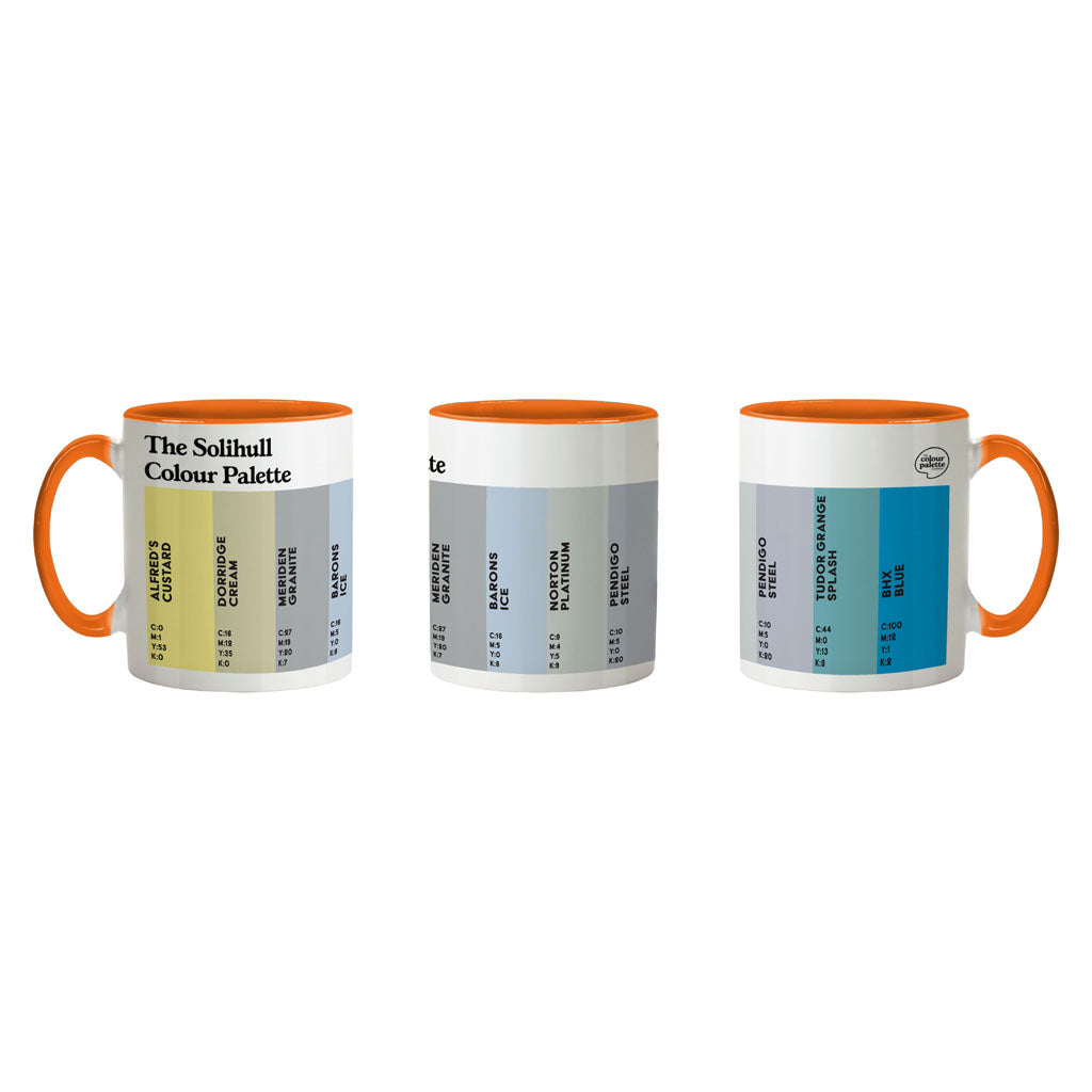 The Solihull Colour Palette Porcelain Mug