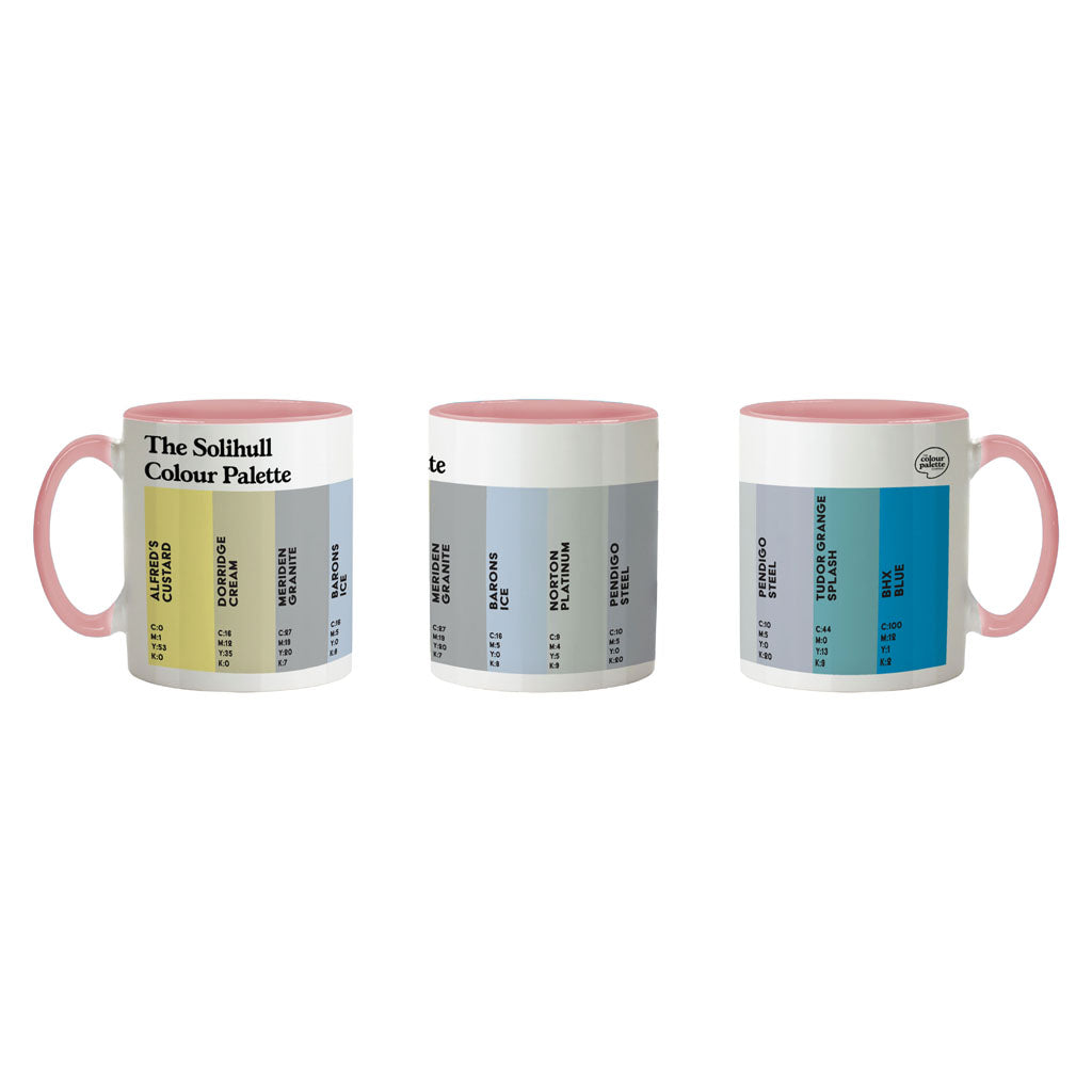 The Solihull Colour Palette Porcelain Mug