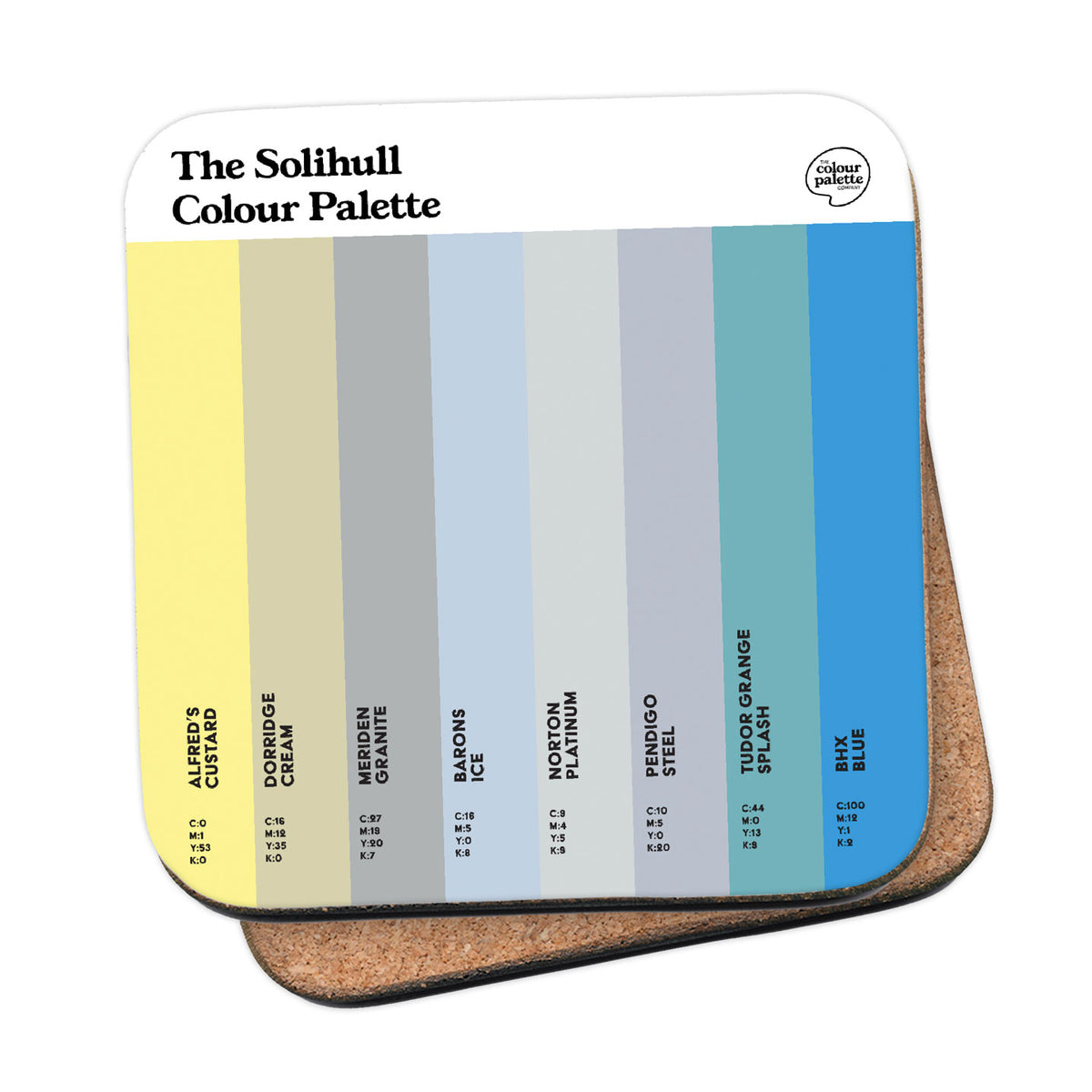 The Solihull Colour Palette Coaster