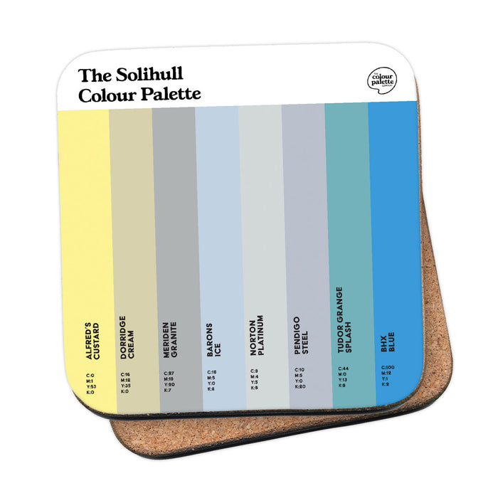 The Solihull Colour Palette Coaster