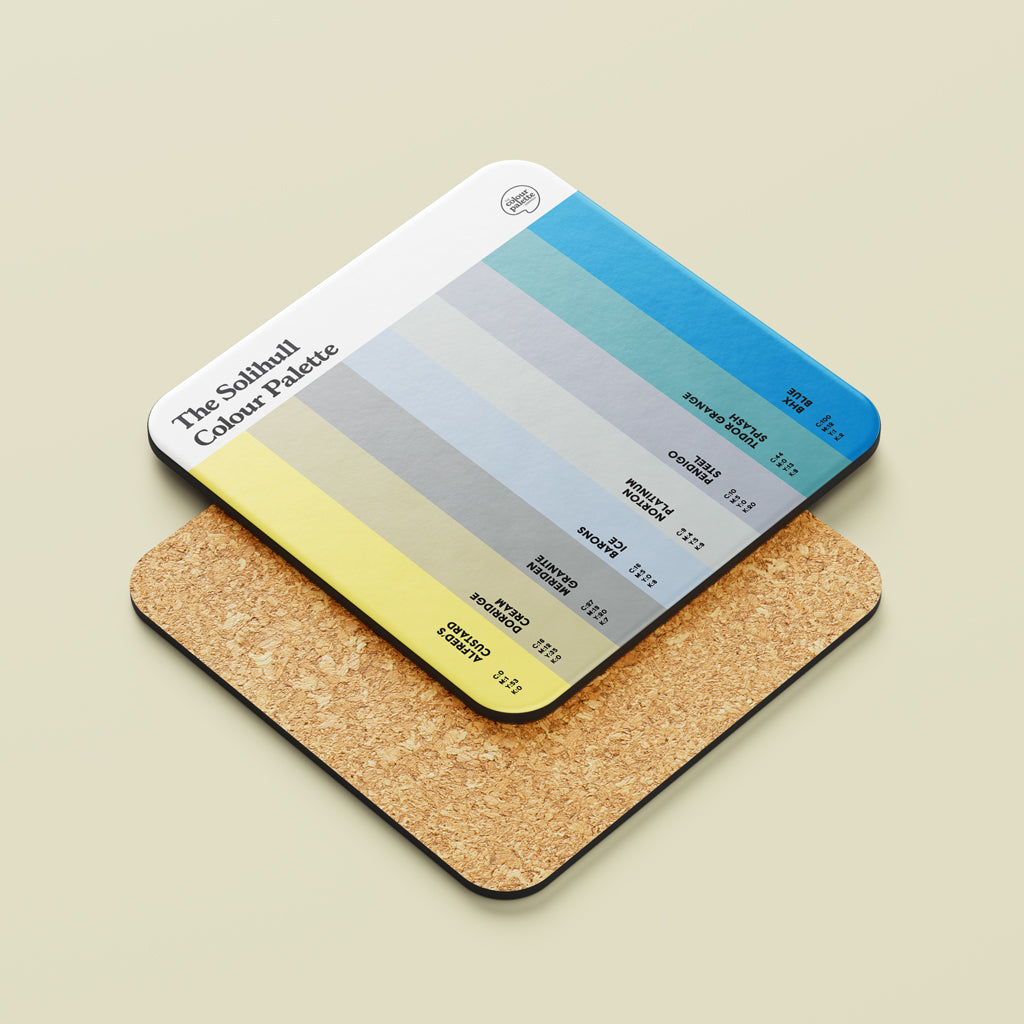 The Solihull Colour Palette Coaster