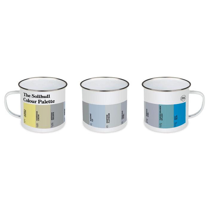 The Solihull Colour Palette Enamel Mug
