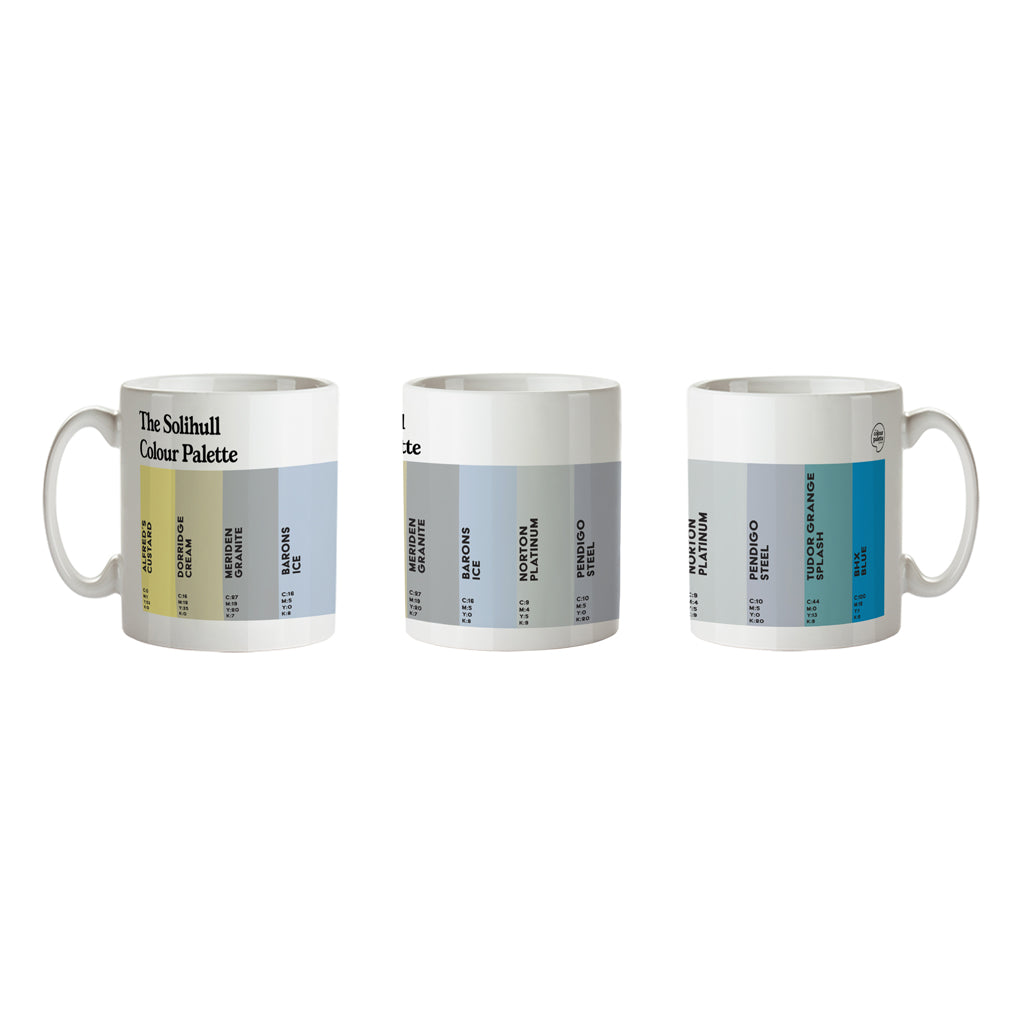 The Solihull Colour Palette Porcelain Mug