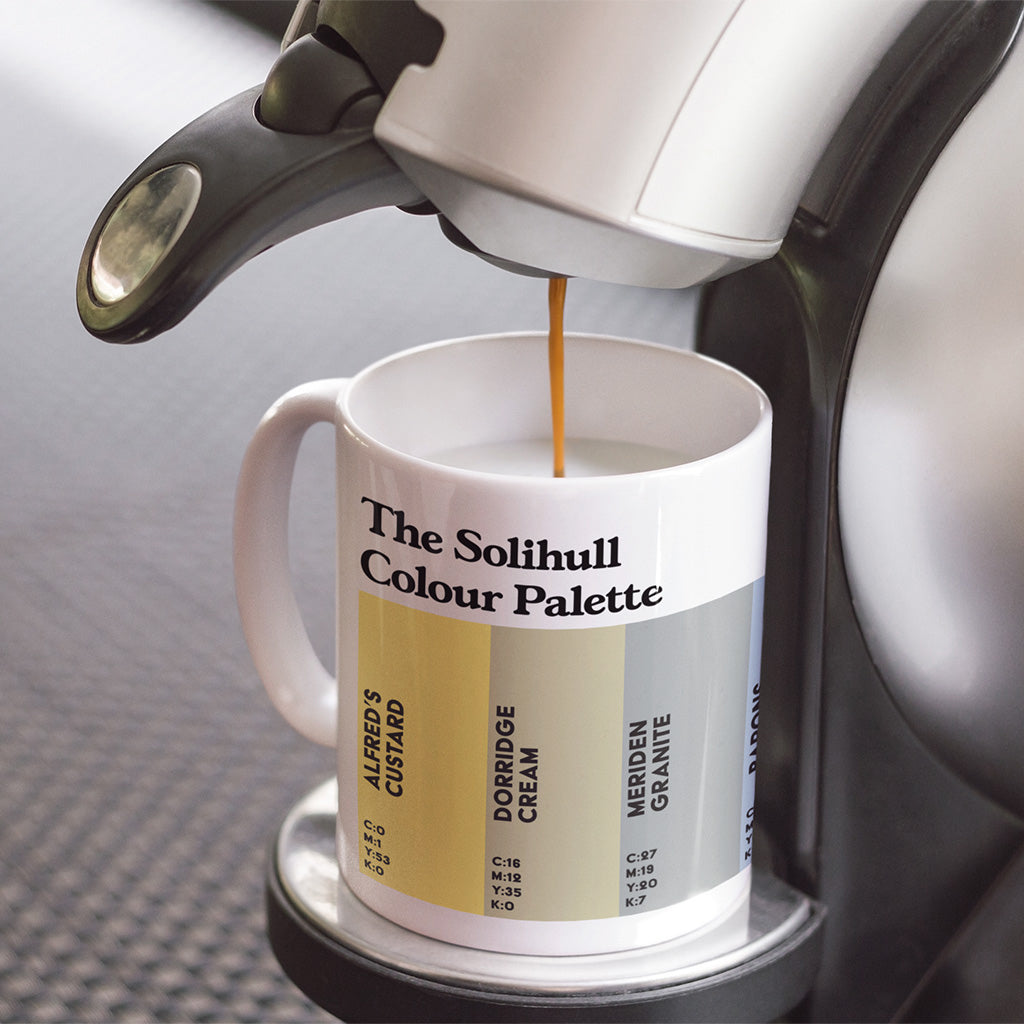 The Solihull Colour Palette Porcelain Mug