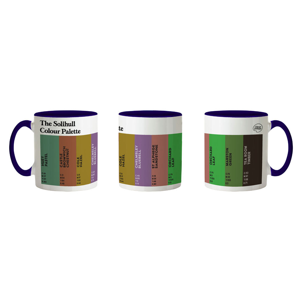 The Solihull Colour Palette Porcelain Mug