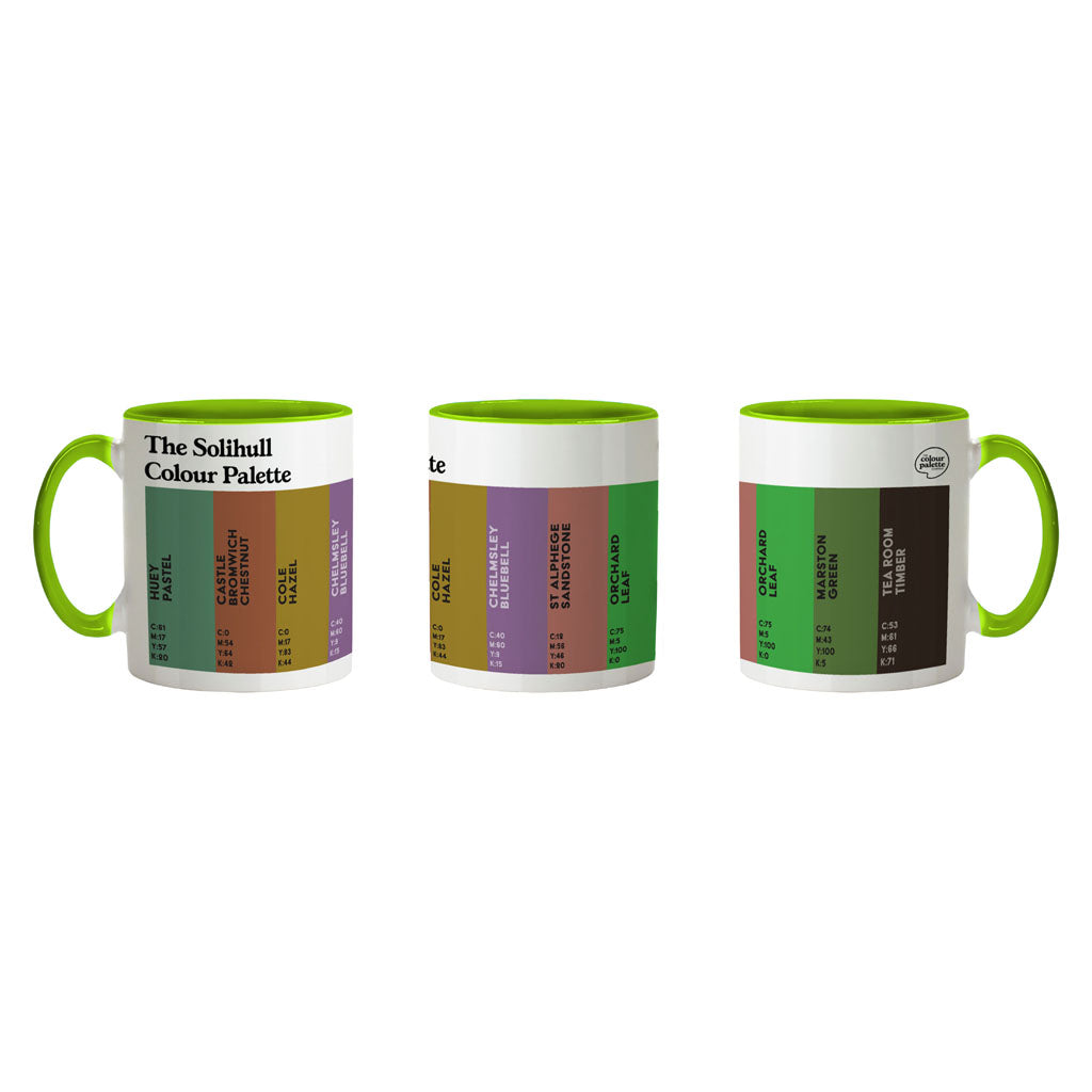The Solihull Colour Palette Porcelain Mug