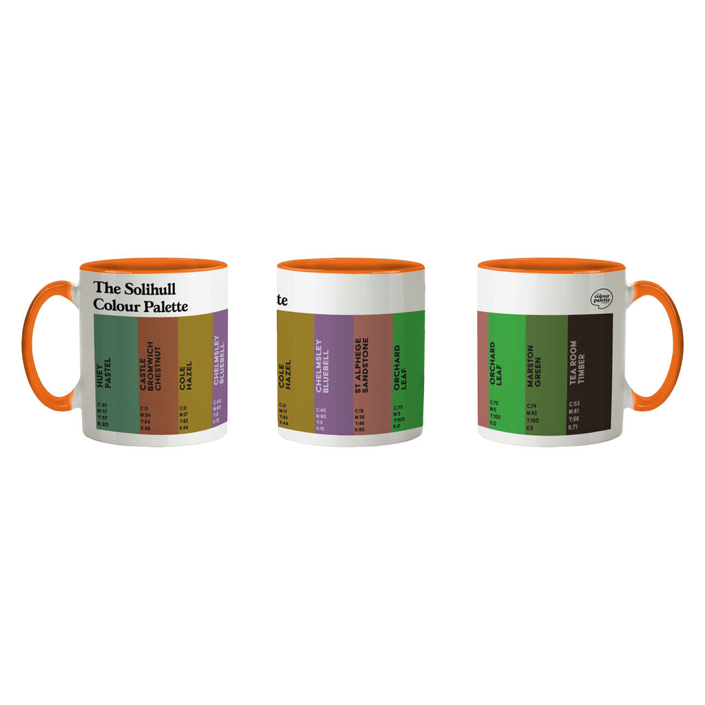 The Solihull Colour Palette Porcelain Mug