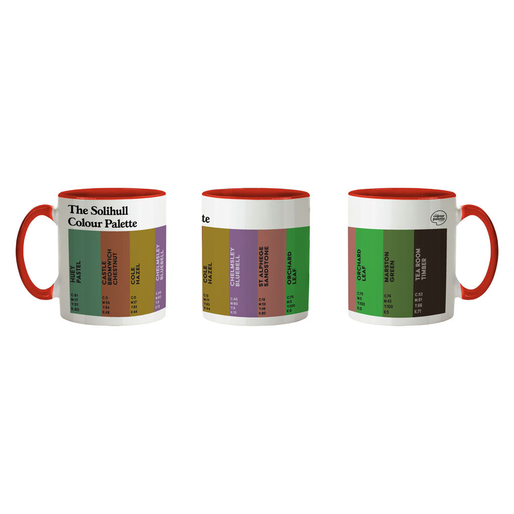 The Solihull Colour Palette Porcelain Mug