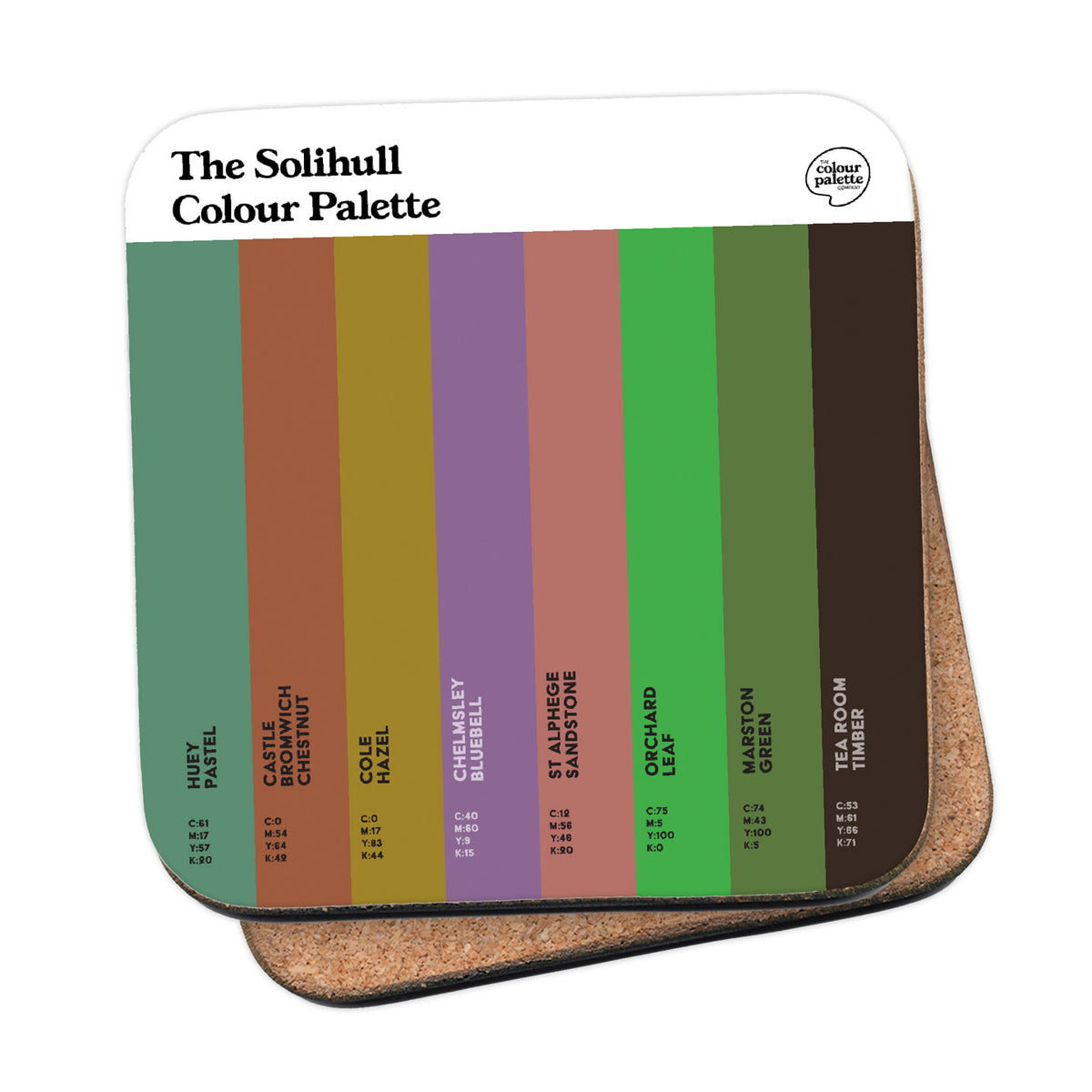 The Solihull Colour Palette Coaster