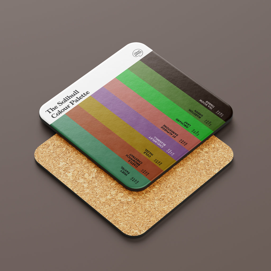 The Solihull Colour Palette Coaster
