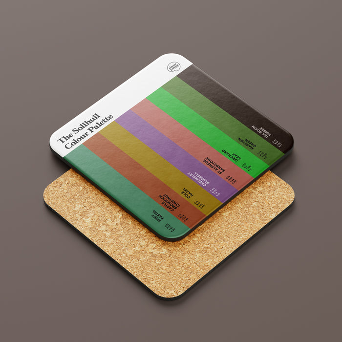 The Solihull Colour Palette Coaster