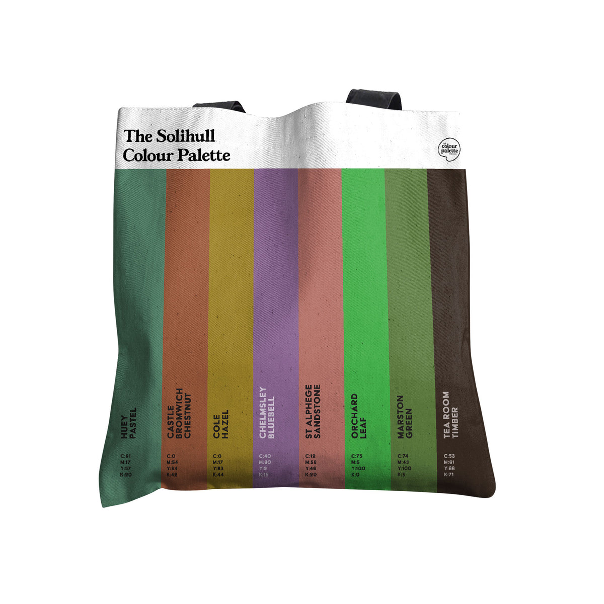 The Solihull Colour Palette Tote Bag