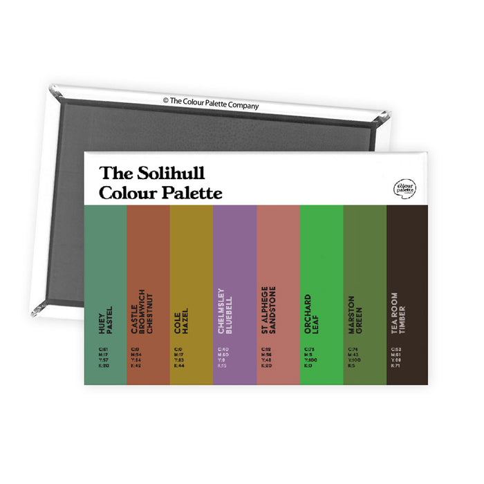 The Solihull Colour Palette Fridge Magnet