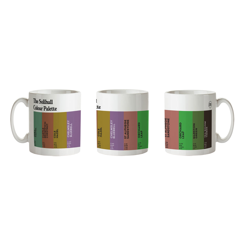 The Solihull Colour Palette Porcelain Mug