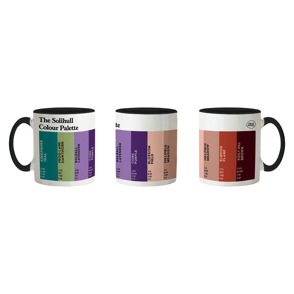 The Solihull Colour Palette Porcelain Mug
