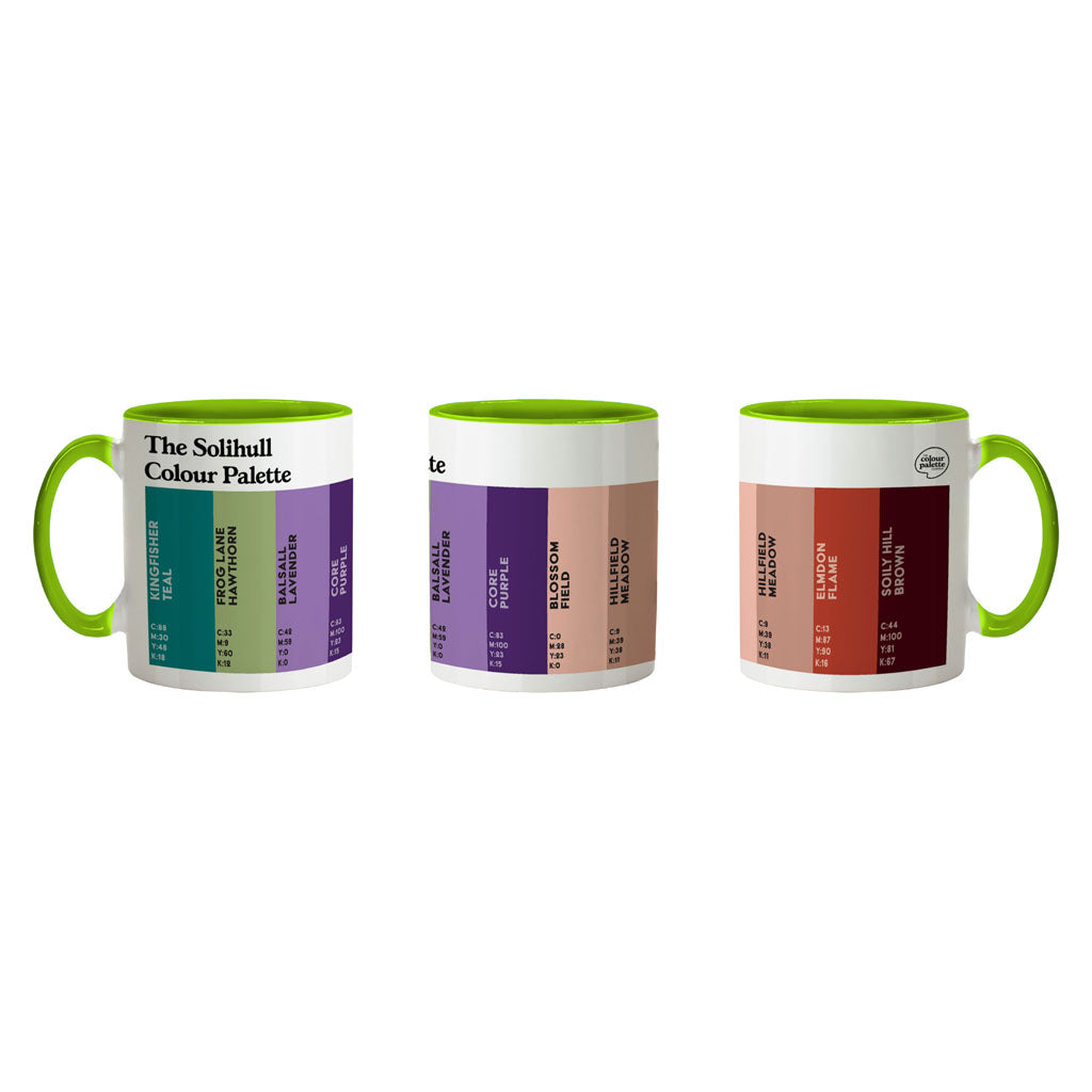 The Solihull Colour Palette Porcelain Mug