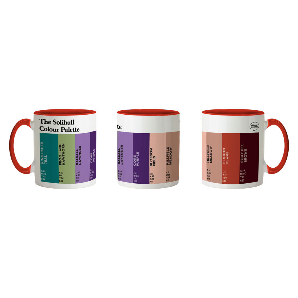 The Solihull Colour Palette Porcelain Mug