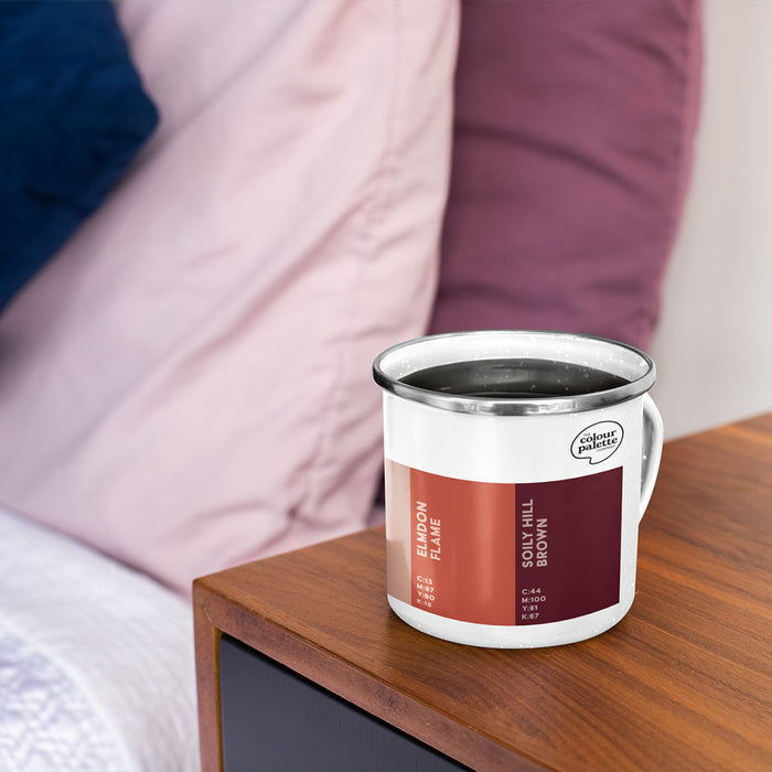 The Solihull Colour Palette Enamel Mug