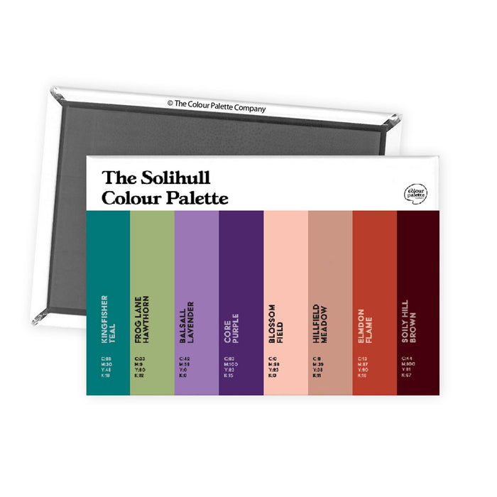 The Solihull Colour Palette Fridge Magnet