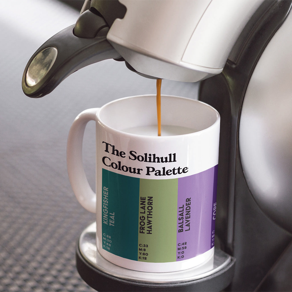 The Solihull Colour Palette Porcelain Mug