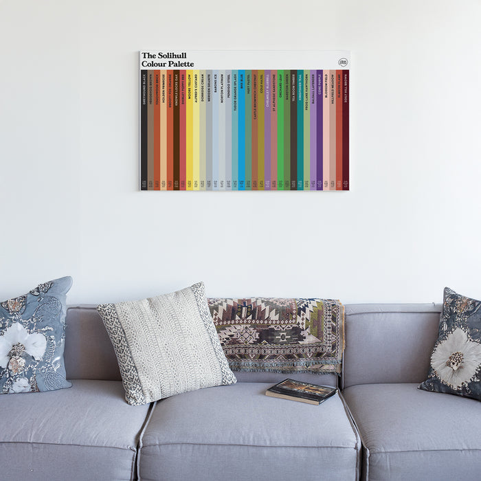 The Solihull Colour Palette Canvas