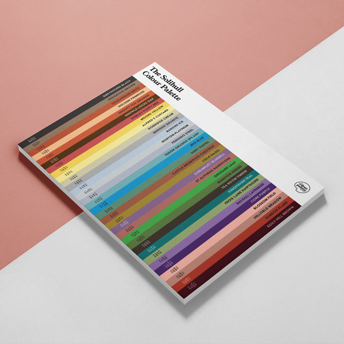 The Solihull Colour Palette A5 Notepad