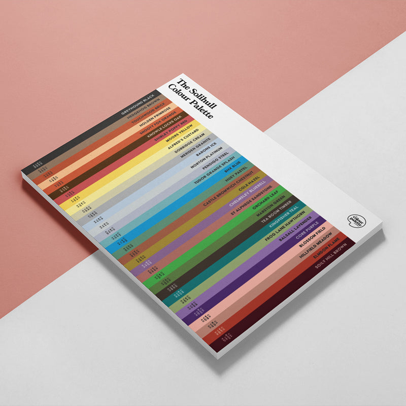 The Solihull Colour Palette A5 Notepad